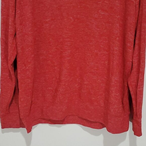buffalo large crew neck red long sleeve sweater - Picture 3 of 7